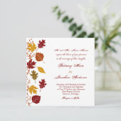 Baisse des invitations des Mariages de automne Feu (Debout devant)