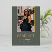 Baisse d'or | Faire-part d'obtention d'un diplôme  (Debout devant)