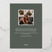 Baisse d'or | Faire-part d'obtention d'un diplôme  (Verso)