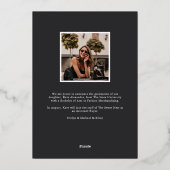 Baisse d'or | Faire-part d'obtention d'un diplôme  (Verso)