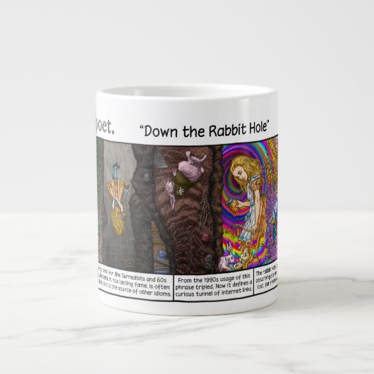 Baisse du trou du lapin Grosse tasse de café (Devant)
