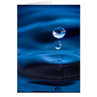 Baisses de l'eau bleue