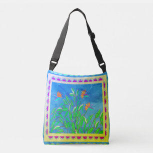 Baja Bird of Paradise Vintage Crossbody Bag Crossbody Tas