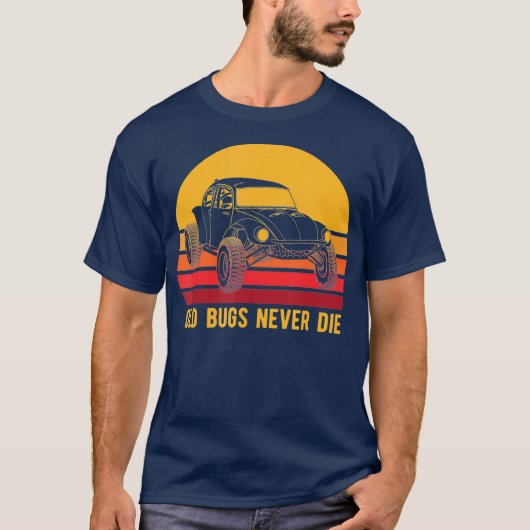 baja Bug Off Road Racer Retro Auto Buggy T-shirt (Voorkant)
