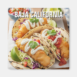 Baja California Mexico Fish Tacos Magneet