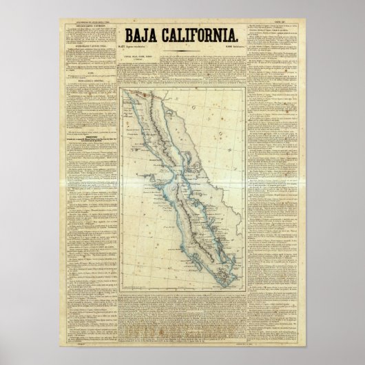 Baja California, Mexico Poster (Voorkant)