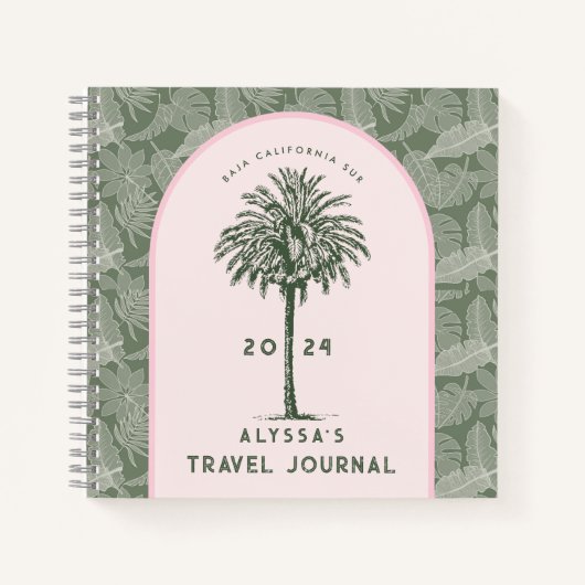Baja California Sur | Palm Tree Travel Journal Notitieboek (Voorkant)