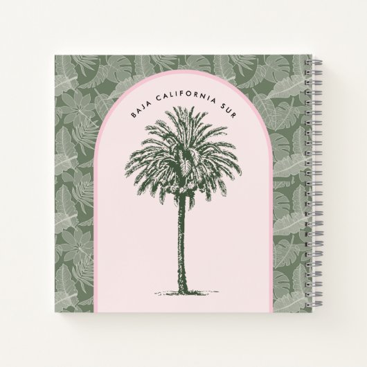 Baja California Sur | Palm Tree Travel Journal Notitieboek (Achterkant)