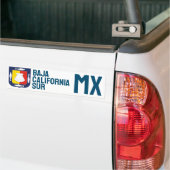 Baja California Sur wapen Bumpersticker (Op Truck)