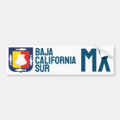 Baja California Sur wapen Bumpersticker (Voorkant)