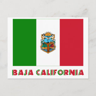Baja California Unofficiale vlag Briefkaart