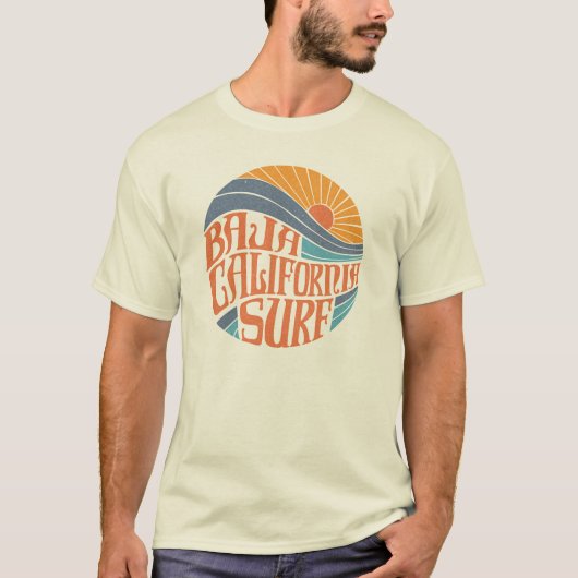 Baja Californiaans Surf T-shirt (Voorkant)