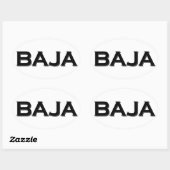 Baja Oval Logo Ovale Sticker (Vel)