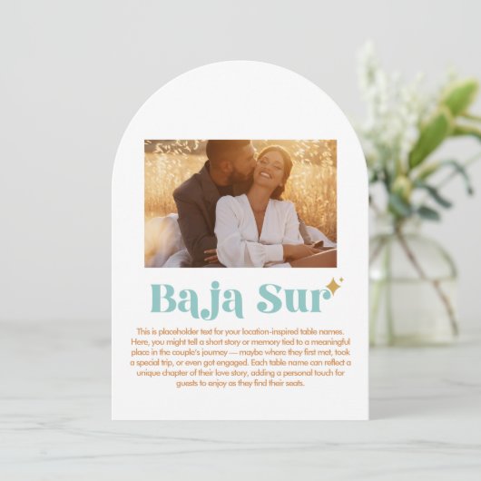 Baja Sur Tafelnummer (Staand voorkant)