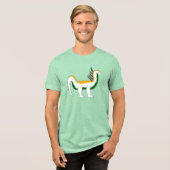 Bajadasaurus Dino Adult  Tri-Blend Shirt (Voorkant volledig)
