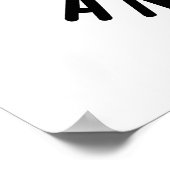 Bak beslag en roll grappig bakken lied woordspelin poster (Hoek)