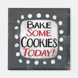 Bak een paar koekjes vandaag koelkastmagneet magneet
