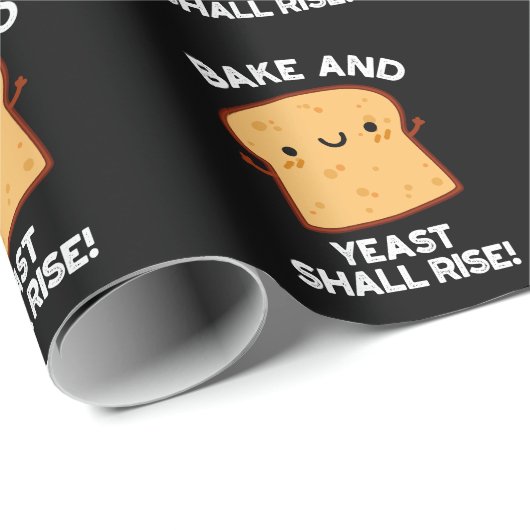 Bak en gist zullen opstaan grappig brood pun donke cadeaupapier (Rol Hoek)