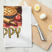 Bak iemand gelukkig! theedoek (Quarter Fold)