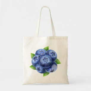 Bak met bosbessen tote bag