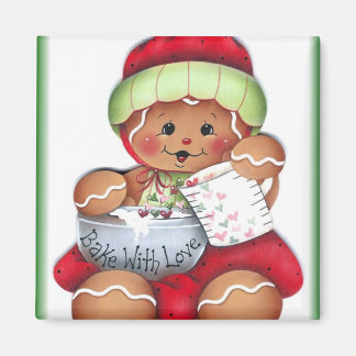 Bak met Liefde Gingerbread Magneet