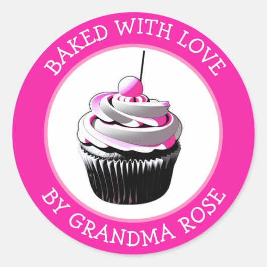 Bak met liefde voedsel label (Voorkant)