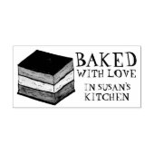 Bak met Love Italiaanse Rainbow Seven Layer Cookie Rubberstempel (Afrduk)