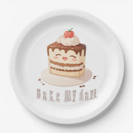 Bak mijn dag! papieren bordje