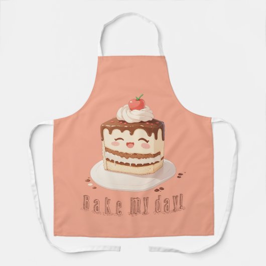 Bak mijn dag! schort (Voorkant)