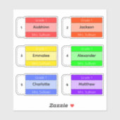 Bak naar School Custom Meerdere Naam Stickers (Vel)