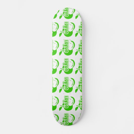 Bak Sida ☆ Farang geschreven in het Thai Isaan-dia Skateboard (Voorkant)