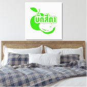 Bak Sida Farang, geschreven in Thai Isaan Dialect Canvas Afdruk (Insitu (Slaapkamer))