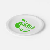 Bak Sida Farang, geschreven in Thai Isaan Dialect Papieren Bordje (Gekanteld)