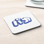 BAKA バ ~ Fool in Japans Katakana Script Onderzetter (Linkerzijde)