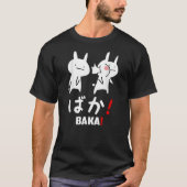 Baka Shirt Cute Anime Japanese Word Rabbit Slap Ja (Voorkant)