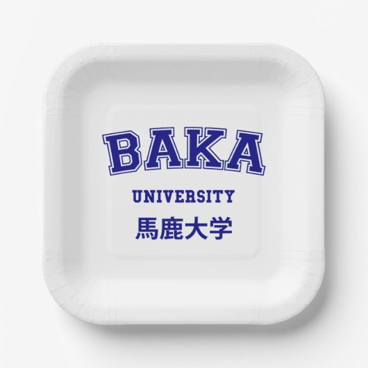 BAKA UNIVERSITEIT PAPIEREN BORDJE (Voorkant)