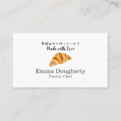 Bakaery Croissant Bread Small Business Modern Visitekaartje (Voorkant)