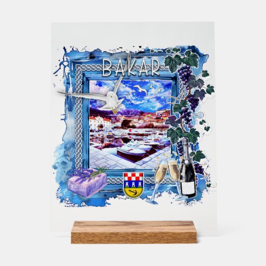 Bakar Acryl Bord (Voorkant)