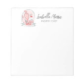 bakdeeg gepersonaliseerd notitieblok (Voorkant)