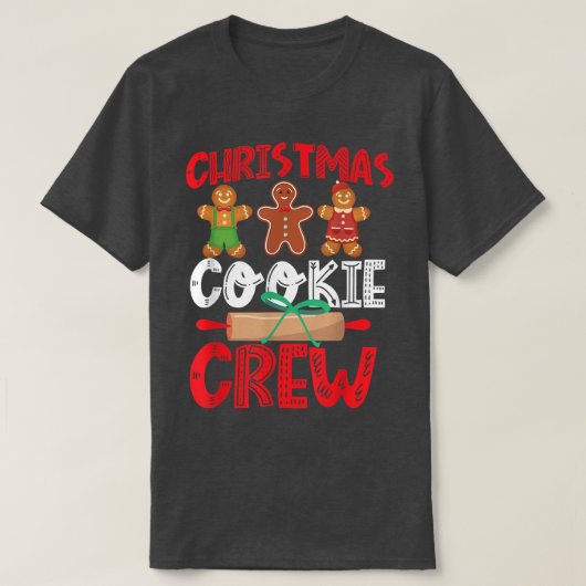 Bake Baking-kerstkoekje Gingerbrood-man T-shirt (Design voorkant)