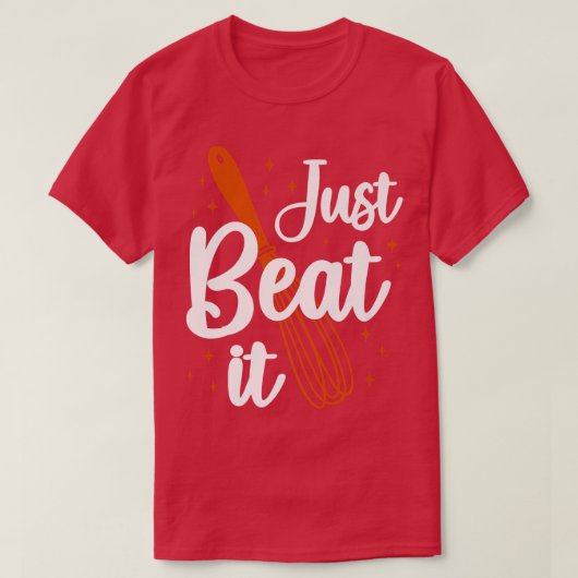 Bake Baking Whisk T-shirt (Design voorkant)