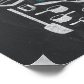 Bake - Chalkboard Kitchen Art Poster (Hoek)