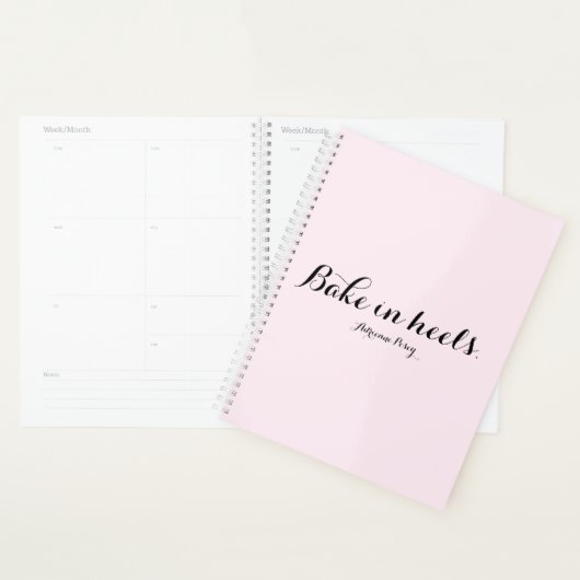 Bake In Heures Planner Large (Devant avec enveloppe)