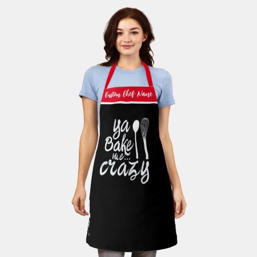 Bake Me Crazy | Persoonlijke Grappige Schorten voo (Gedragen)