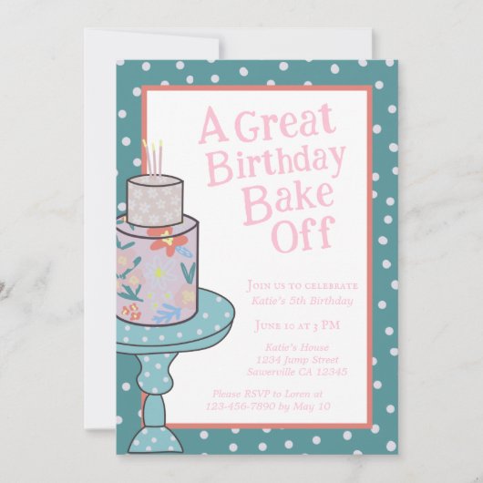 Bake Off Birthday heeft het genageld Kaart (Voorkant)