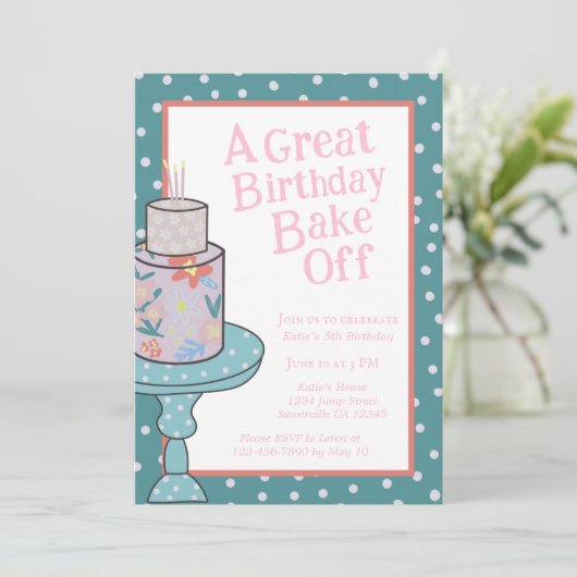 Bake Off Birthday heeft het genageld Kaart (Staand voorkant)