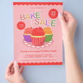 Bake Sale Charity Fundraiser Event Flyer (Hand)