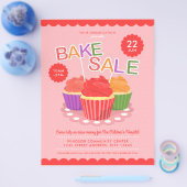 Bake Sale Charity Fundraiser Event Flyer (Enkel)