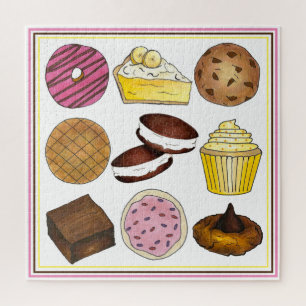 Bake Sale Classics Donut Pie Cupcake Cookies Legpuzzel