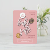 bake sale flyer-uitnodiging kaart (Staand voorkant)